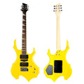 IRIN Hot New Fashion Personality Flame Shape Basswood 24 Fine Silk Fully Manual Electric Guitar with Set R-180