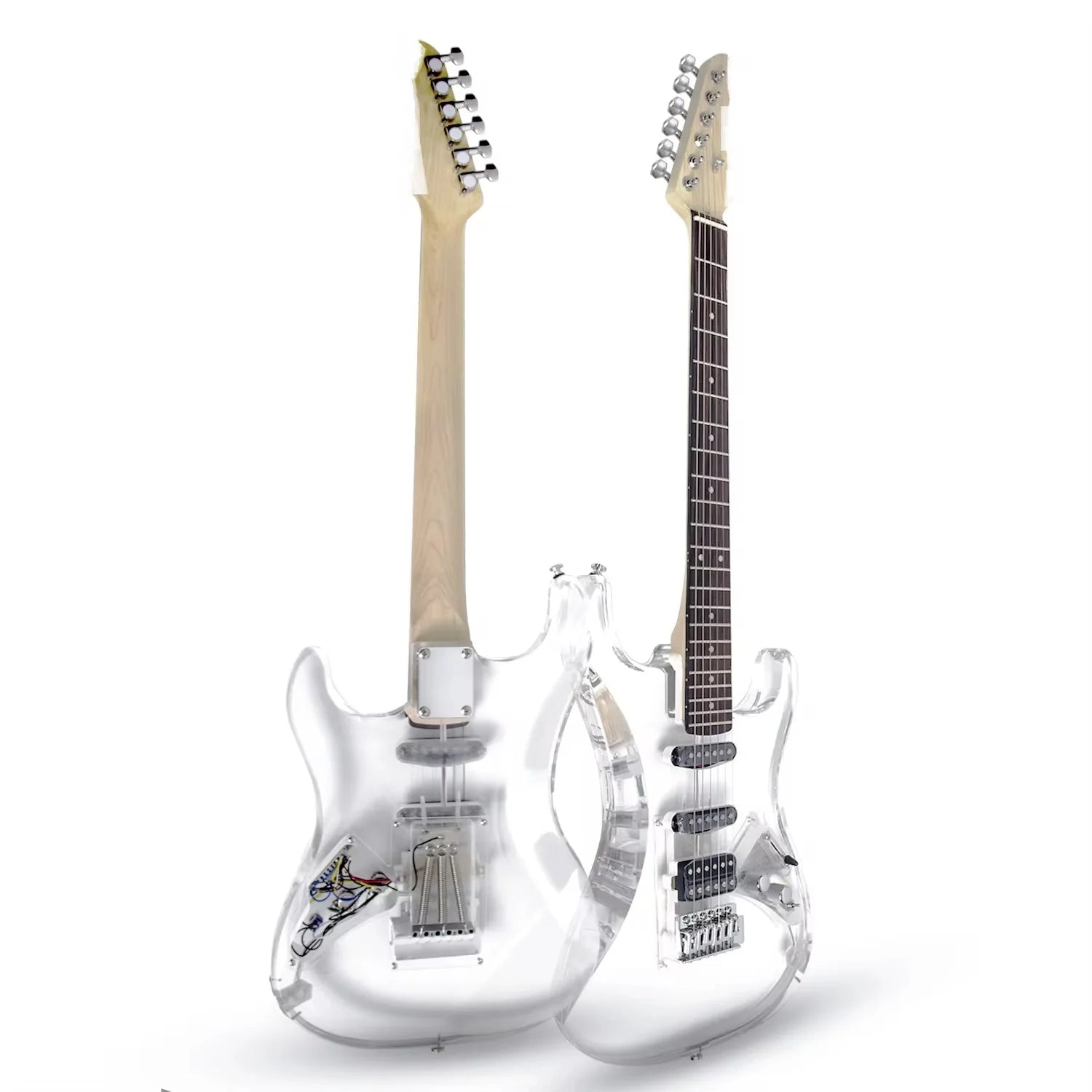 High Quality OEM Electric Guitar Single Double ST 39-Inch Entry-Level Acrylic/Wood 6 Strings ST Electric Guitar for Beginner