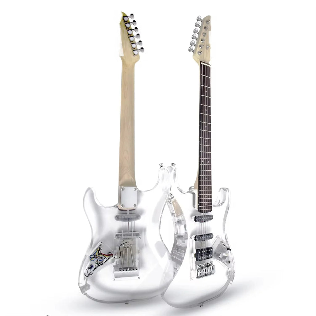 High Quality OEM Electric Guitar Single Double ST 39-Inch Entry-Level Acrylic/Wood 6 Strings ST Electric Guitar for Beginner