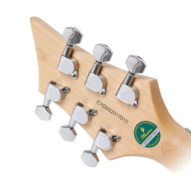 China Factory Wholesale Price Flame Shape Basswood Body 24 Frets Guitarra Electrica Stringed Instruments Electric Guitar