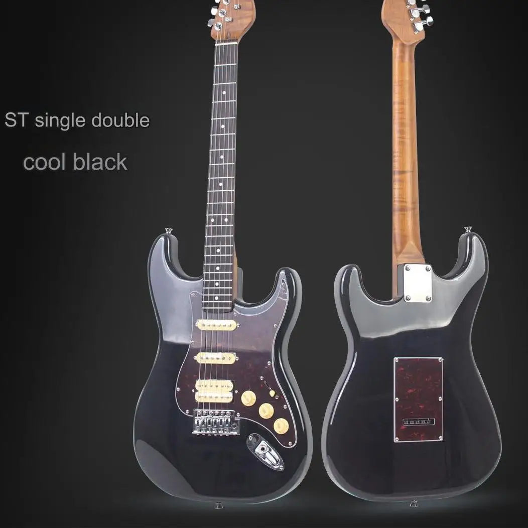 High Quality OEM Electric Guitar Single Double ST 39-Inch Entry-Level Acrylic/Wood 6 Strings ST Electric Guitar for Beginner
