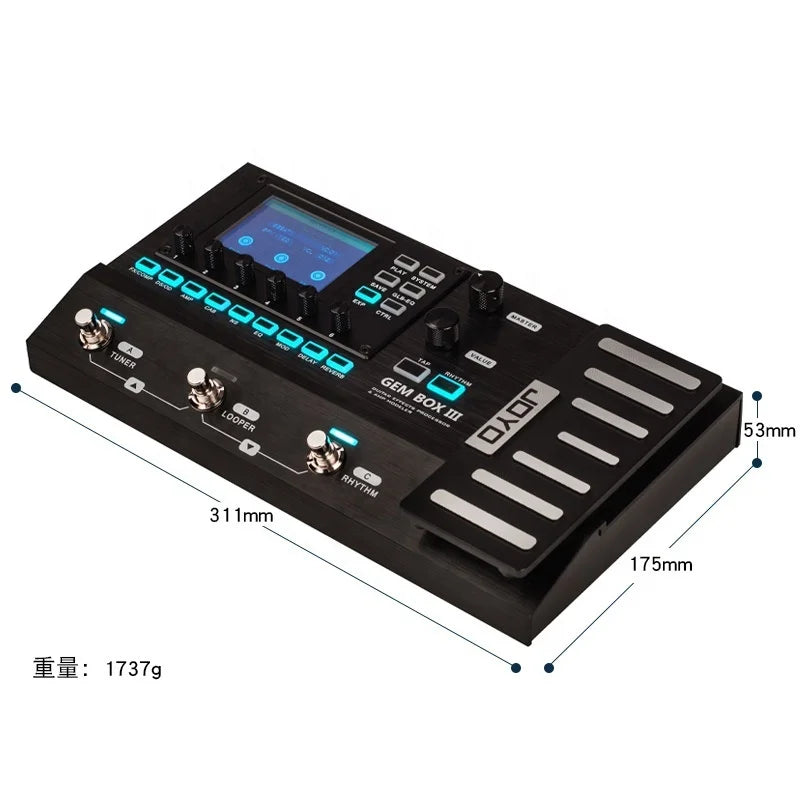 JOYO Electric Wood Guitar Integrated Digital Synthesis Effector GEM-BOX III Upgraded Loop Drum Musical Instruments Accessories