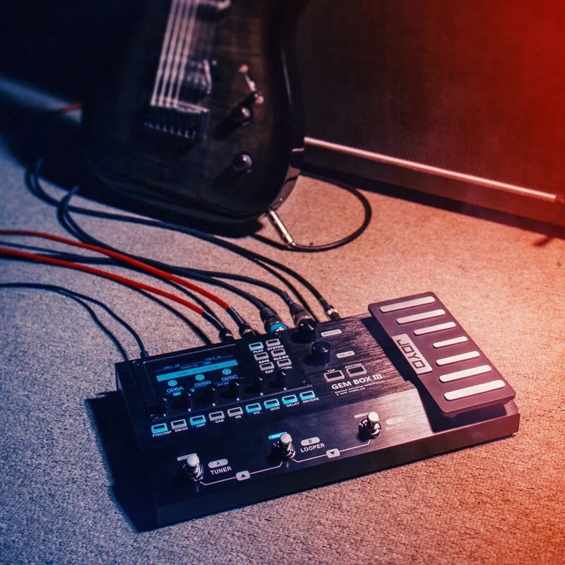 JOYO Electric Wood Guitar Integrated Digital Synthesis Effector GEM-BOX III Upgraded Loop Drum Musical Instruments Accessories