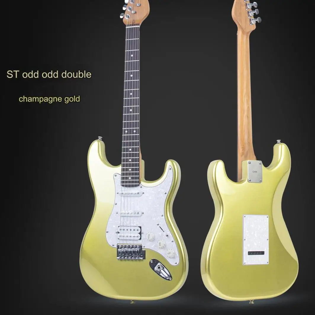 High Quality OEM Electric Guitar Single Double ST 39-Inch Entry-Level Acrylic/Wood 6 Strings ST Electric Guitar for Beginner