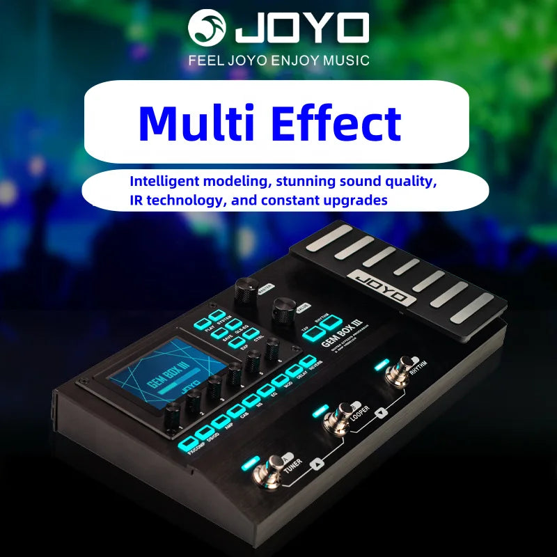 JOYO Electric Wood Guitar Integrated Digital Synthesis Effector GEM-BOX III Upgraded Loop Drum Musical Instruments Accessories