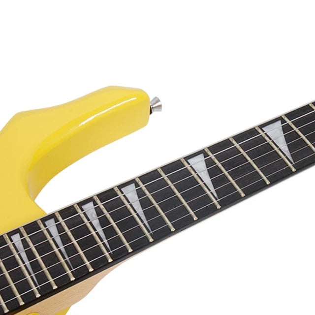 China Factory Wholesale Price Flame Shape Basswood Body 24 Frets Guitarra Electrica Stringed Instruments Electric Guitar