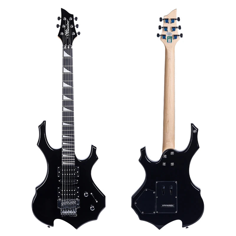 China Factory Wholesale Price Flame Shape Basswood Body 24 Frets Guitarra Electrica Stringed Instruments Electric Guitar