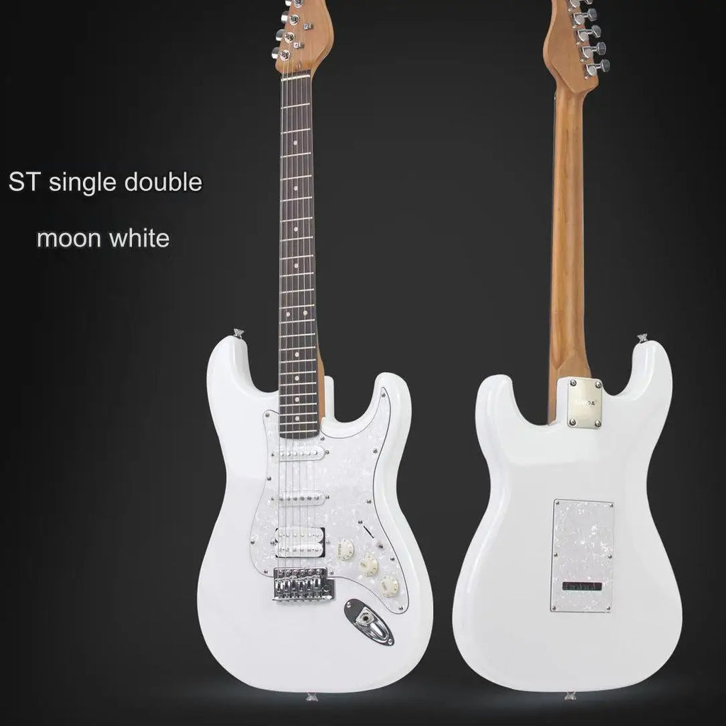 High Quality OEM Electric Guitar Single Double ST 39-Inch Entry-Level Acrylic/Wood 6 Strings ST Electric Guitar for Beginner