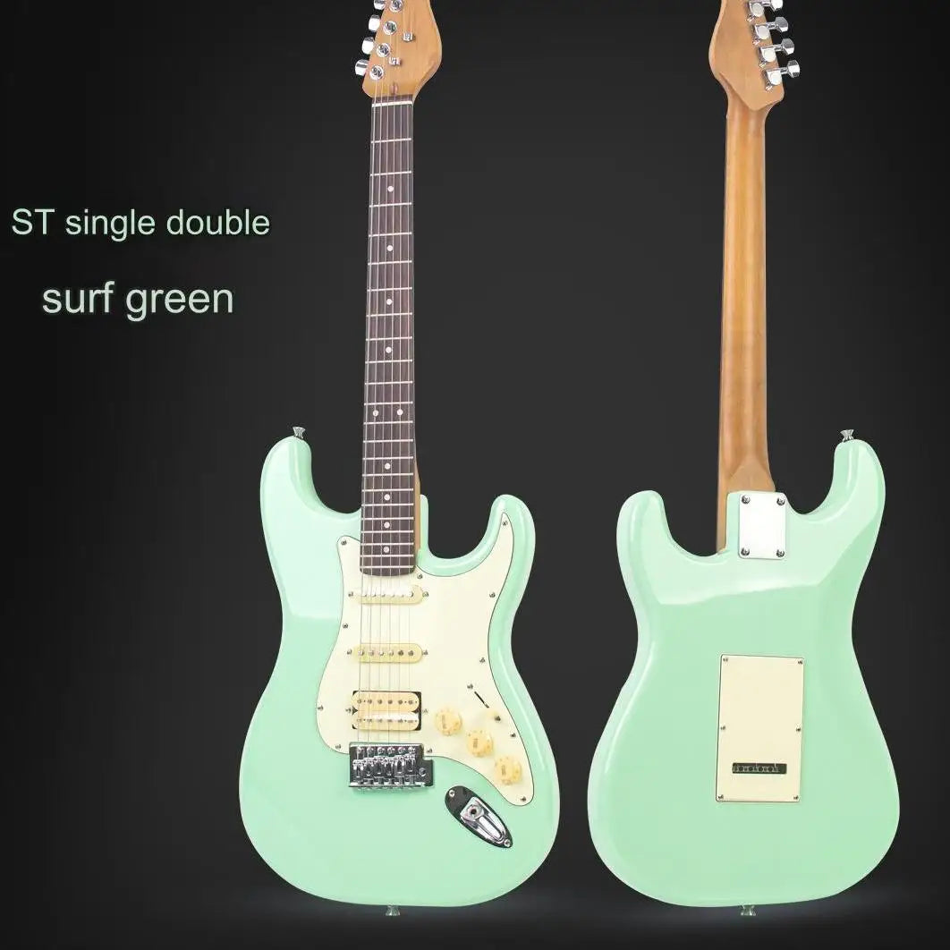 High Quality OEM Electric Guitar Single Double ST 39-Inch Entry-Level Acrylic/Wood 6 Strings ST Electric Guitar for Beginner